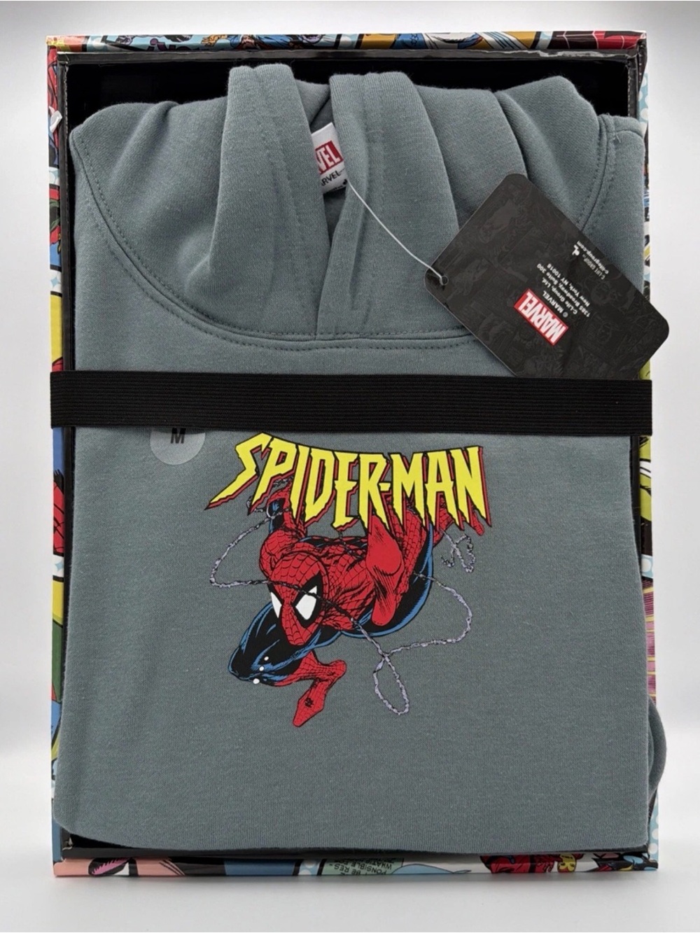 Marvel Spider-Man Hoodie- Solid Sage Green